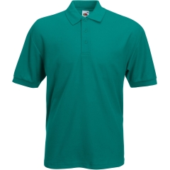 Polo homme Fruit of the Loom 65/35 Vert Emerald personnalisé