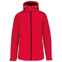 Veste softshell femme à capuche amovible Kariban Rouge