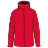 Veste softshell femme à capuche amovible Kariban Rouge