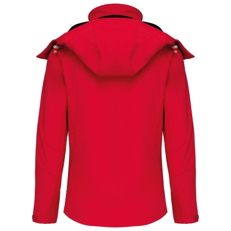 Veste softshell femme à capuche amovible Kariban Rouge – vue 2