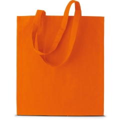 Sac Shopping Coton Longues Anses Orange – Kimood