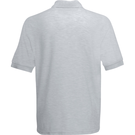 Polo homme 65/35 Fruit of the Loom – Gris Chiné – vue 2