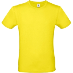 T-shirt homme col rond Jaune B&C E150 – Coton ring-spun