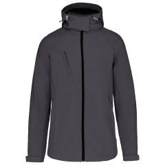 Veste softshell femme à capuche amovible Kariban – Gris