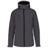 Veste softshell femme à capuche amovible Kariban – Gris