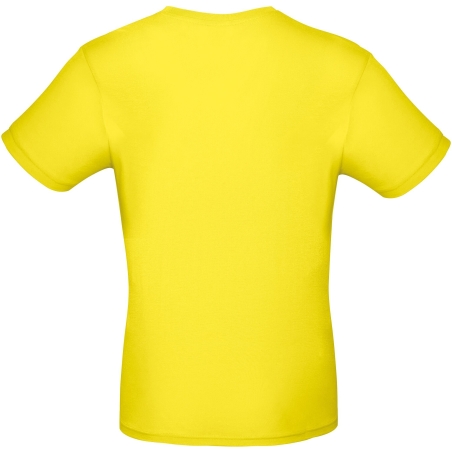 T-shirt homme col rond Jaune B&C E150 – Coton ring-spun – vue 2