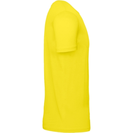 T-shirt homme col rond Jaune B&C E150 – Coton ring-spun – vue 3