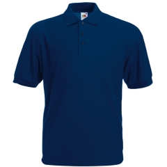 Polo homme Marine 65/35 Fruit of the Loom – 180 g/m²