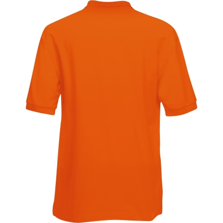 Polo homme 65/35 Fruit of the Loom Orange – 180 g/m² – vue 2