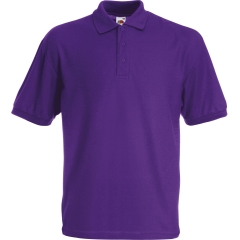 Polo homme 65/35 violet Fruit of the Loom – 180 g/m²