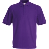 Polo homme 65/35 violet Fruit of the Loom – 180 g/m²