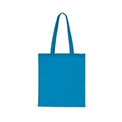 Sac shopping coton longues anses Bleu Tropical Kimood