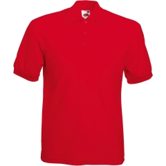 Polo homme 65/35 Rouge Fruit of the Loom – 180 g/m²