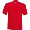 Polo homme 65/35 Rouge Fruit of the Loom – 180 g/m²