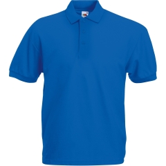 Polo homme 65/35 Bleu Royal Fruit of the Loom