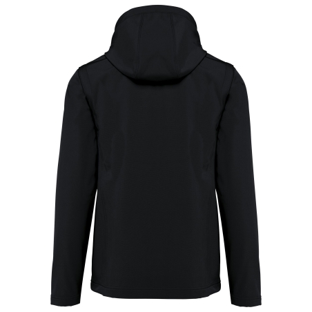 Veste Softshell 3 couches à capuche manches amovibles Noir Kariban – vue 2