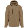 Veste Softshell 3 couches à capuche manches amovibles Kariban Marron