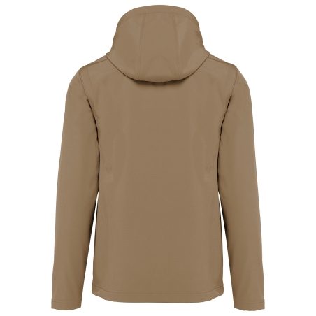 Veste Softshell 3 couches à capuche manches amovibles Kariban Marron – vue 2