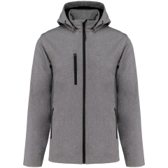Veste Softshell 3 couches capuche manches amovibles Gris Kariban