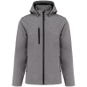 Veste Softshell 3 couches capuche manches amovibles Gris Kariban