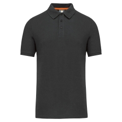Polo écoresponsable gris homme WK. Designed To Work