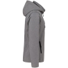 Veste Softshell 3 couches capuche manches amovibles Gris Kariban – vue 3