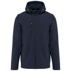 Veste Softshell 3 couches à capuche Marine Kariban – Manches amovibles