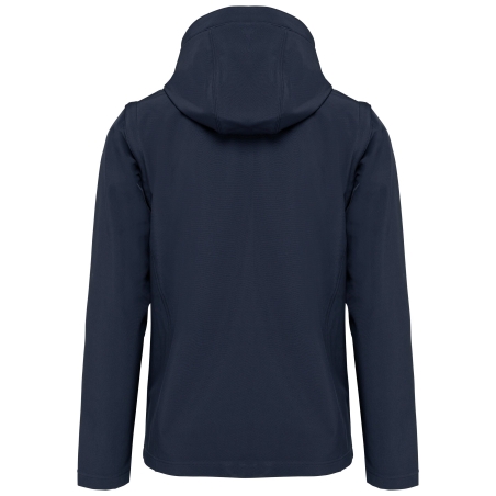 Veste Softshell 3 couches à capuche Marine Kariban – Manches amovibles – vue 2