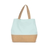 Sac shopping coton et jute Kimood – Vert Ice Mint / Natural