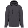 Veste Softshell 3 couches capuche manches amovibles Gris Kariban