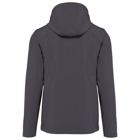 Veste Softshell 3 couches capuche manches amovibles Gris Kariban – vue 2