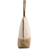 Sac shopping coton et jute beige personnalisé Kimood – vue 2