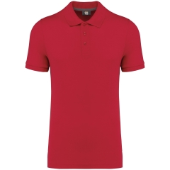 Polo écoresponsable Rouge homme WK. Designed To Work