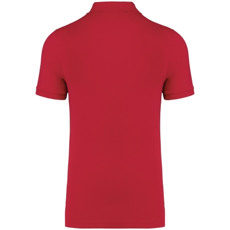 Polo écoresponsable Rouge homme WK. Designed To Work – vue 2