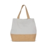 Sac shopping coton et jute gris Snow Grey – Kimood