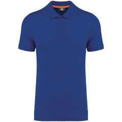 Polo écoresponsable Bleu Royal WK. Designed To Work – Homme