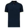 Polo Day To Day contrasté manches courtes Marine WK. Designed To Work