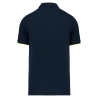 Polo Day To Day contrasté manches courtes Marine WK. Designed To Work – vue 2