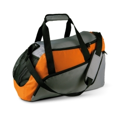 Sac de sport Gris Slate Grey / Orange Kimood personnalisable