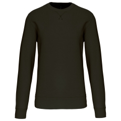 Sweat-shirt col rond unisexe Vert Dark Khaki Kariban 360 g/m²