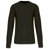 Sweat-shirt col rond unisexe Vert Dark Khaki Kariban 360 g/m²