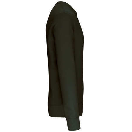 Sweat-shirt col rond unisexe Vert Dark Khaki Kariban 360 g/m² – vue 3