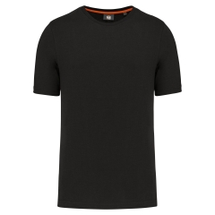 T-shirt col rond écoresponsable Noir WK. Designed To Work