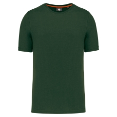 T-shirt col rond écoresponsable Vert Forest Green WK. Designed To Work