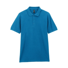 Polo piqué Hammer Bleu Sapphire – Gildan 223 g/m²