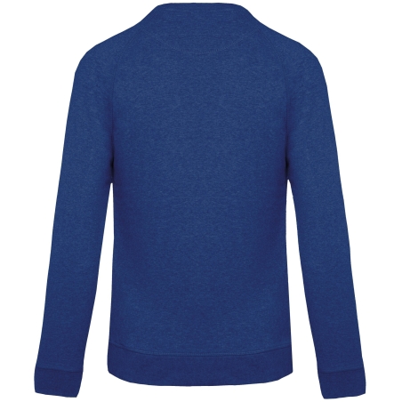 Sweat-shirt Bio Col Rond French Terry Bleu Kariban – vue 2