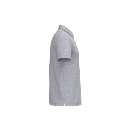 Polo piqué homme Gris Oxford iDeal Basic Brand – 200 g/m² – vue 3
