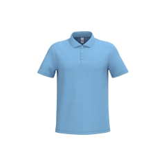Polo Piqué Homme Bleu Ciel 200 g/m² – iDeal Basic Brand