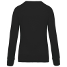 Sweat-shirt Bio Col Rond Femme Noir – Kariban – vue 2