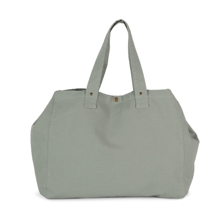 Sac shopping coton délavé vert Washed Green Clay Kimood – vue 2